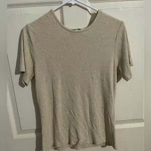 3/$15 Oatmeal short sleeve top